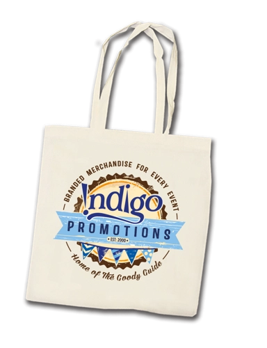 Recycled Cotton 5oz Natural Cotton Bag - FULL COLOUR